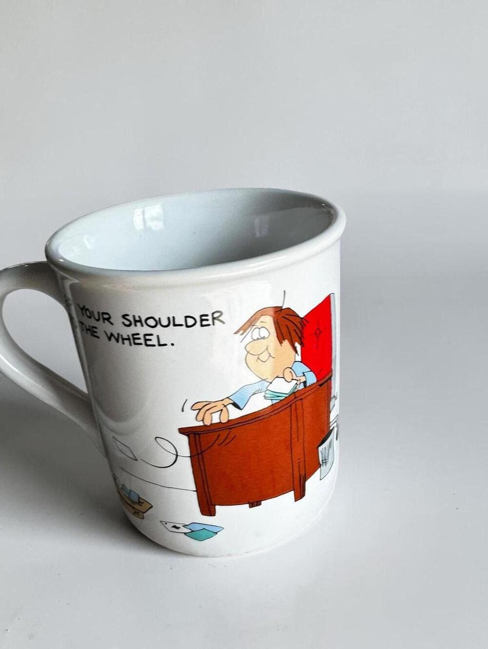 Hallmark Vintage Coffee Mug - Office Humor Grindstone Quote
